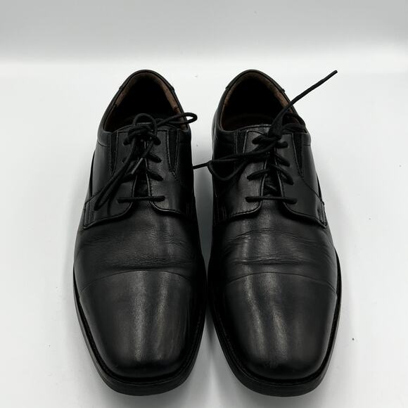 Johnston & Murphy Gibbons Cap Toe Dress Shoe Black Men\'s Size 10.5 M main image 6